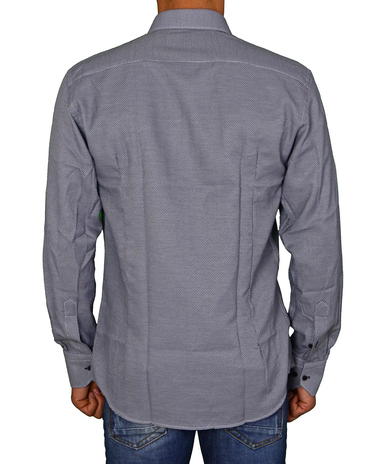 Ανδρικό πουκάμισο μπλε με μικροσχέδια 1183102 φωτογραφία